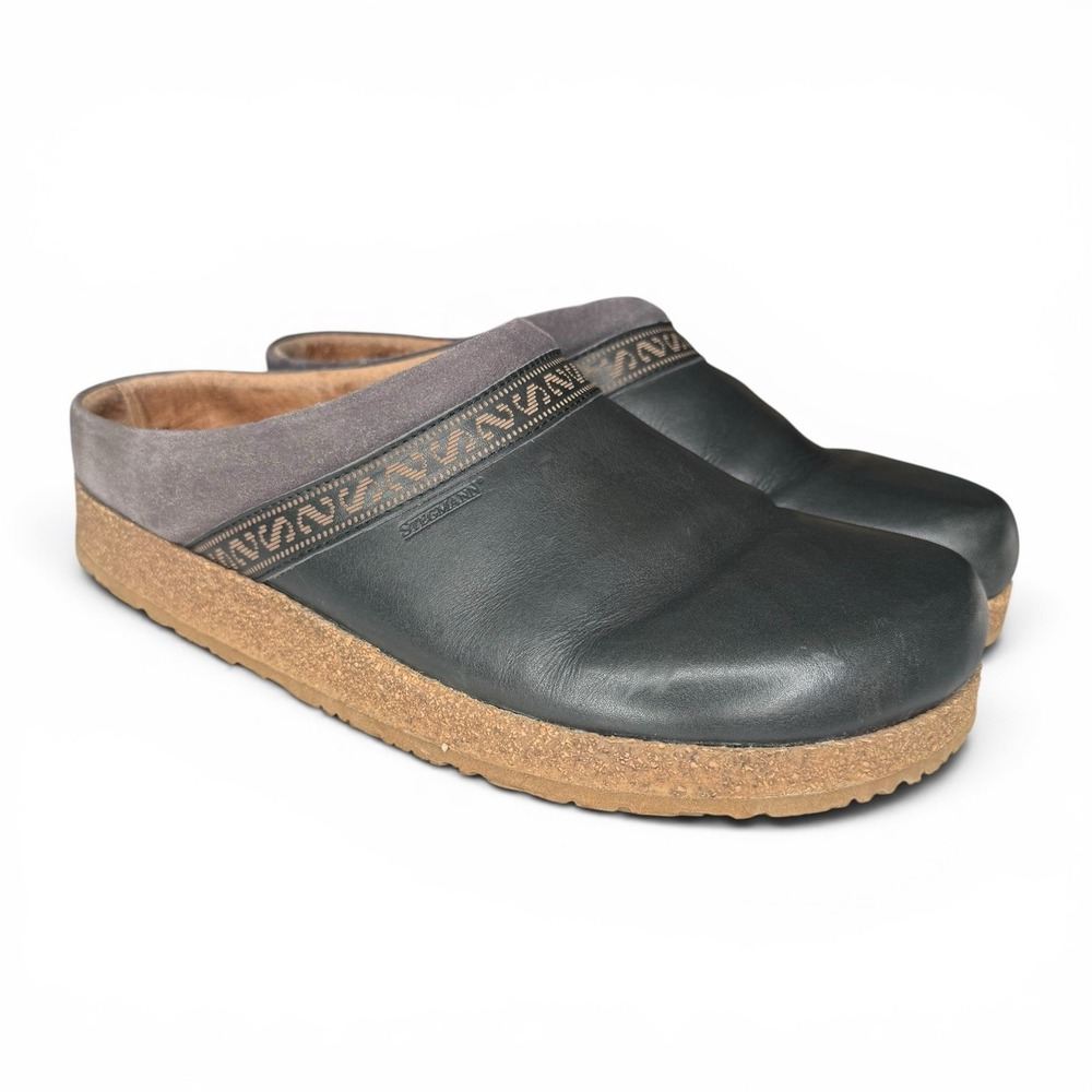 Stegmann Graz Womens Size 11 Shoes Leather Slip‎ On Comfort Clogs